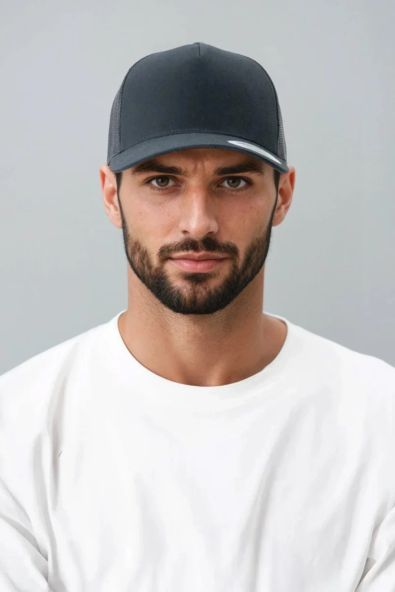 Retro Trucker Cap - Black