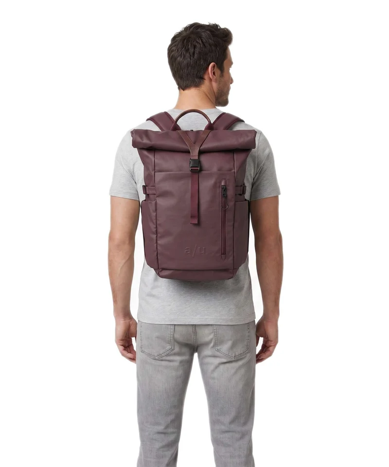 Aunts & Uncles Japan RE Tokachi Mochila roll-top merlot