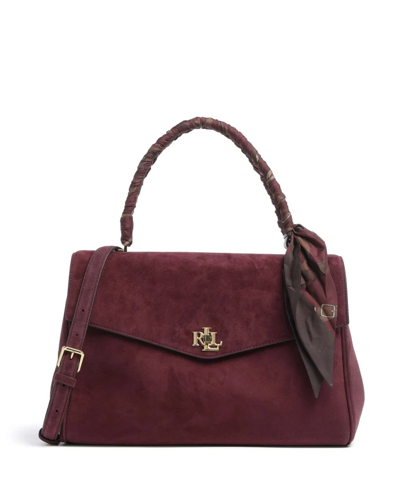 Lauren Ralph Lauren Farrah Medium Bolso de mano dark garnet/urban bltng/garnet multi