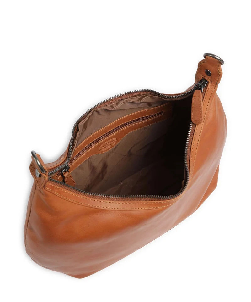 The Chesterfield Brand Wax Pull Up Cow Fierra Bolso de hobo cognac