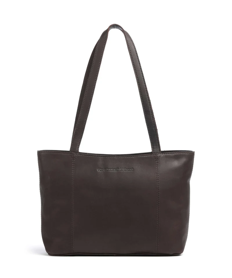 The Chesterfield Brand Wax Pull Up Cow Anira Bolsa shopping brown