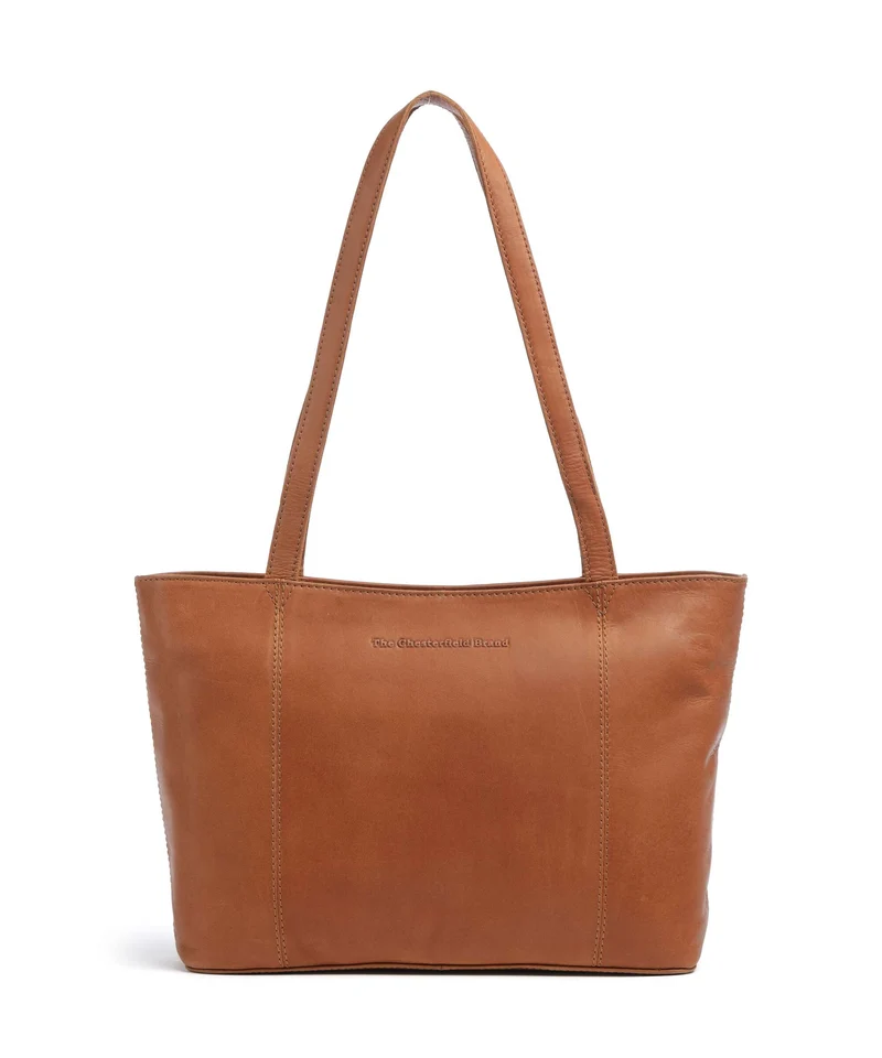 The Chesterfield Brand Wax Pull Up Cow Anira Bolsa shopping cognac