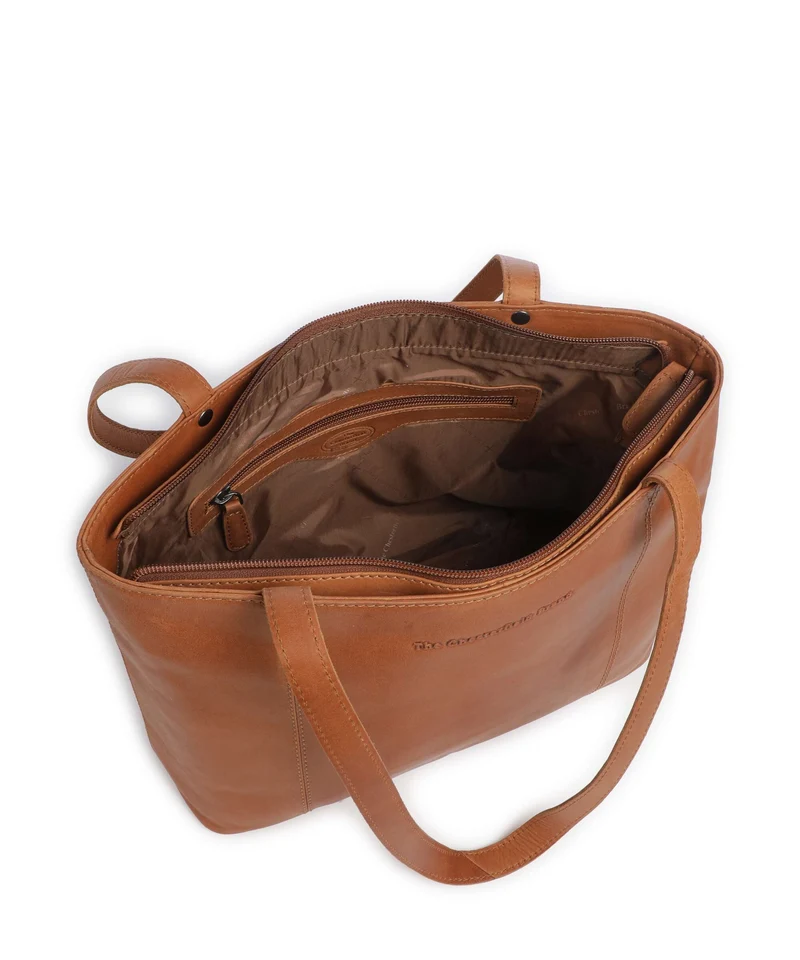 The Chesterfield Brand Wax Pull Up Cow Anira Bolsa shopping cognac
