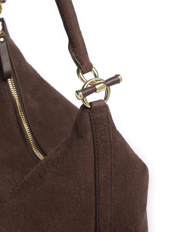 Lauren Ralph Lauren Blaike Large Bolso de hobo chestnut brown