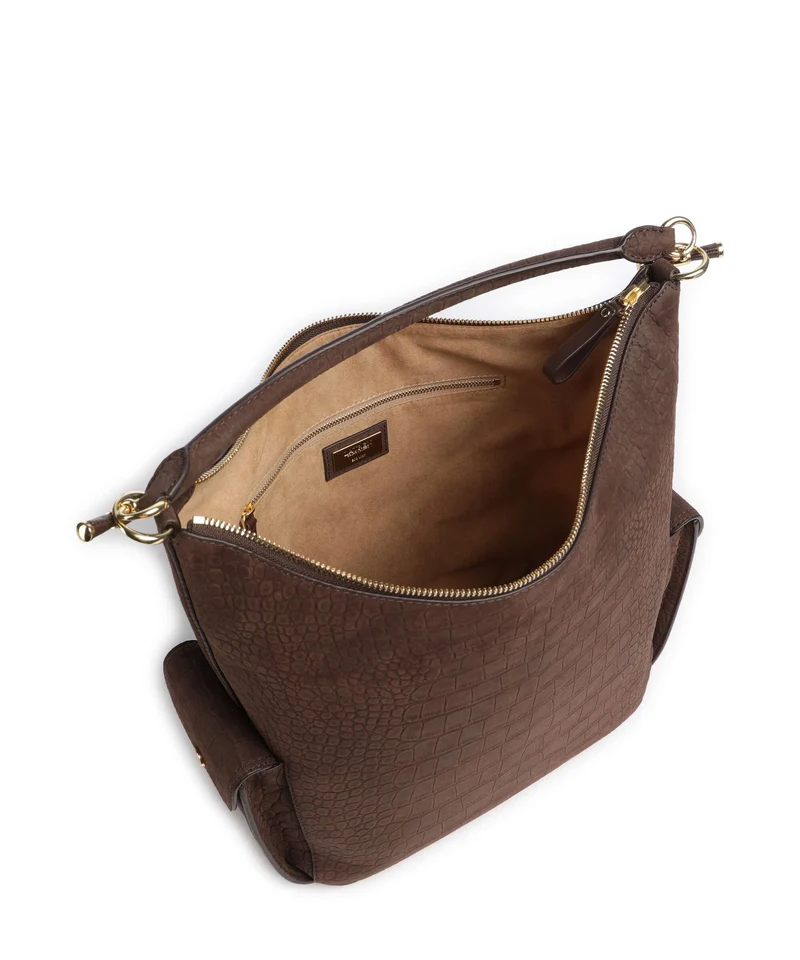 Lauren Ralph Lauren Blaike Large Bolso de hobo chestnut brown