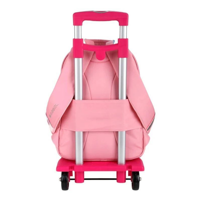 Mochila Escolar Gabol Glam Rosa Palo con Glitter para Niña 1º y 2º Primaria