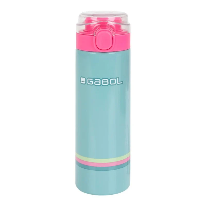 Botella Térmica Gabol Whisper Verde Agua Acero Inoxidable 600 ml