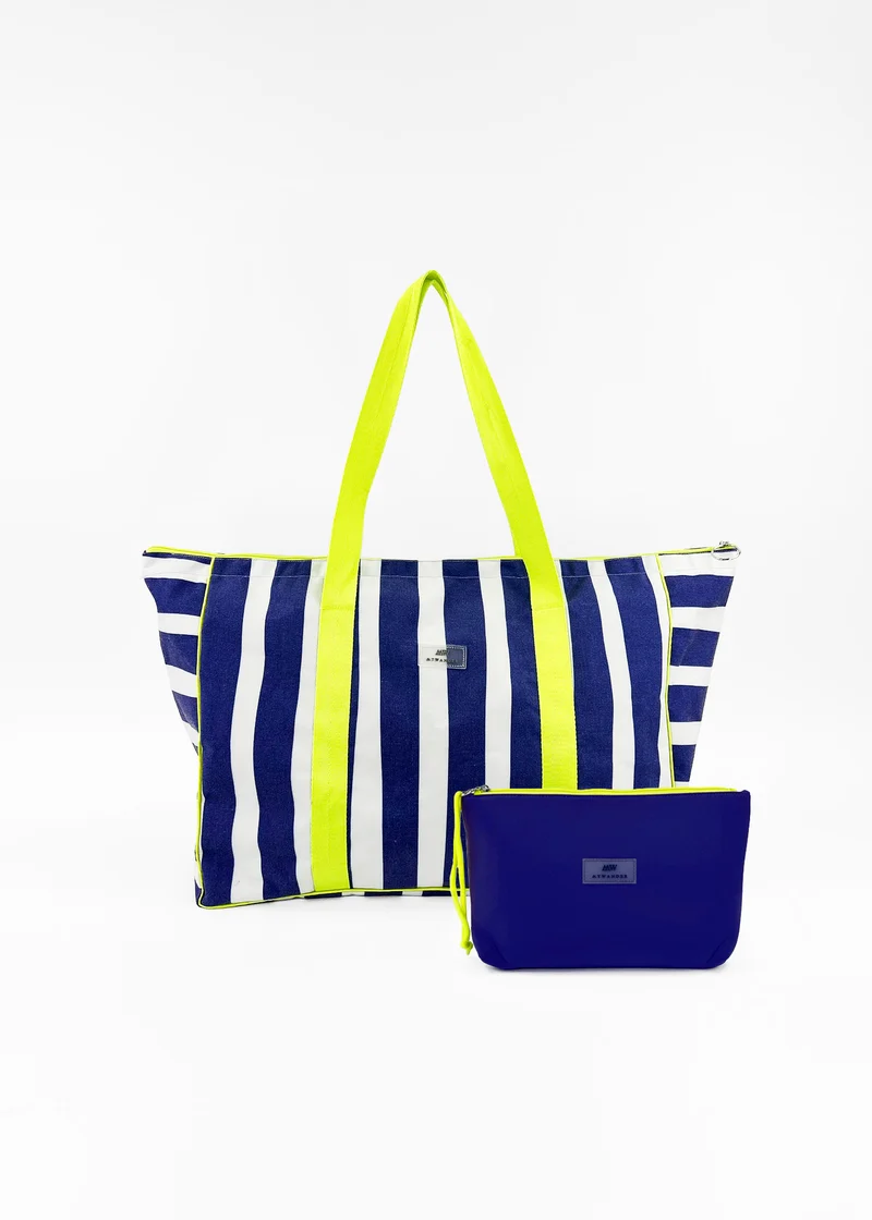 Pack Cartagena Bolso de Viaje Mediano + Bolso de Mano Neopreno Azulón