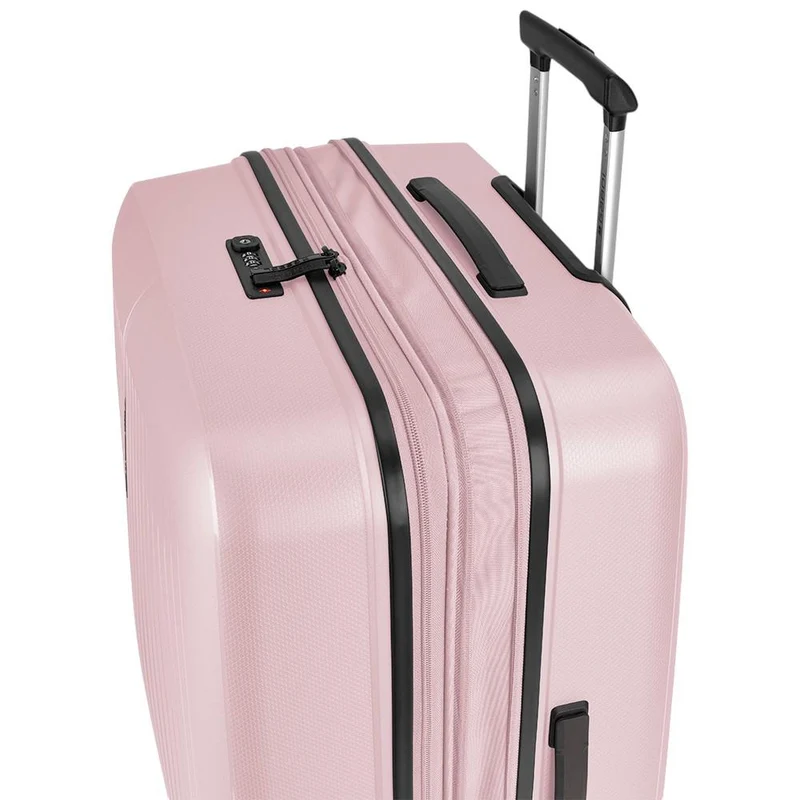 Maleta de Cabina Gabol Brooklyn Rosa Metalizado Expandible