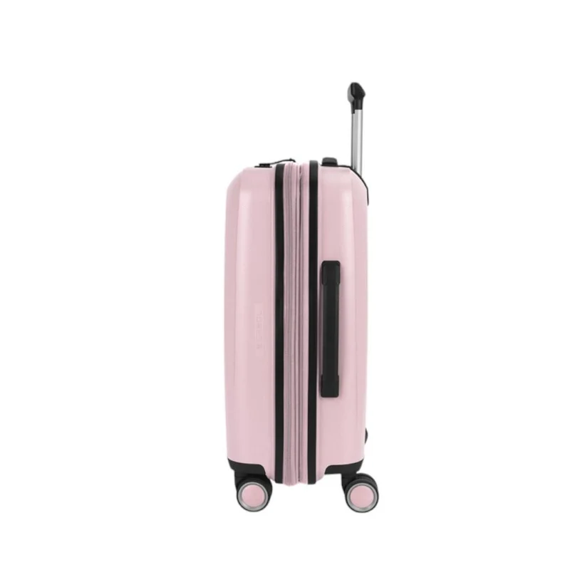 Maleta de Cabina Gabol Brooklyn Rosa Metalizado Expandible