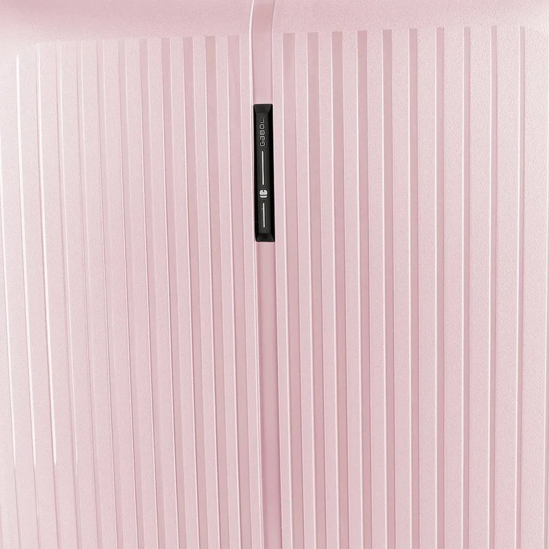 Maleta Mediana Gabol Brooklyn Rosa Metalizado Expandible