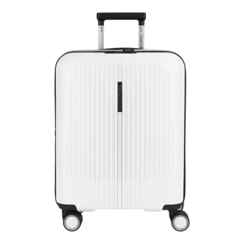 Maleta de Cabina Gabol Brooklyn Blanca Expandible