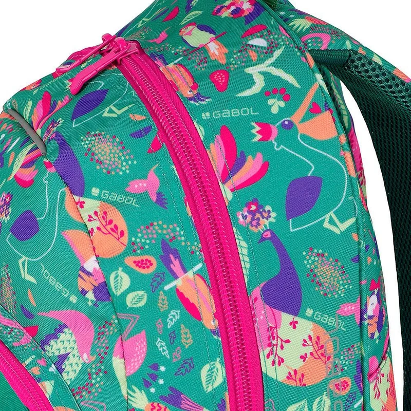 Mochila Escolar Gabol Vida Verde para Niña 1º y 2º de Primaria