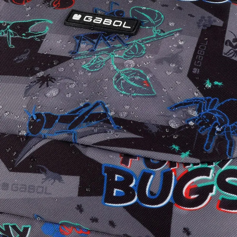 Mochila Escolar Pequeña Gabol Bugs Gris para 1º y 2º de Primaria
