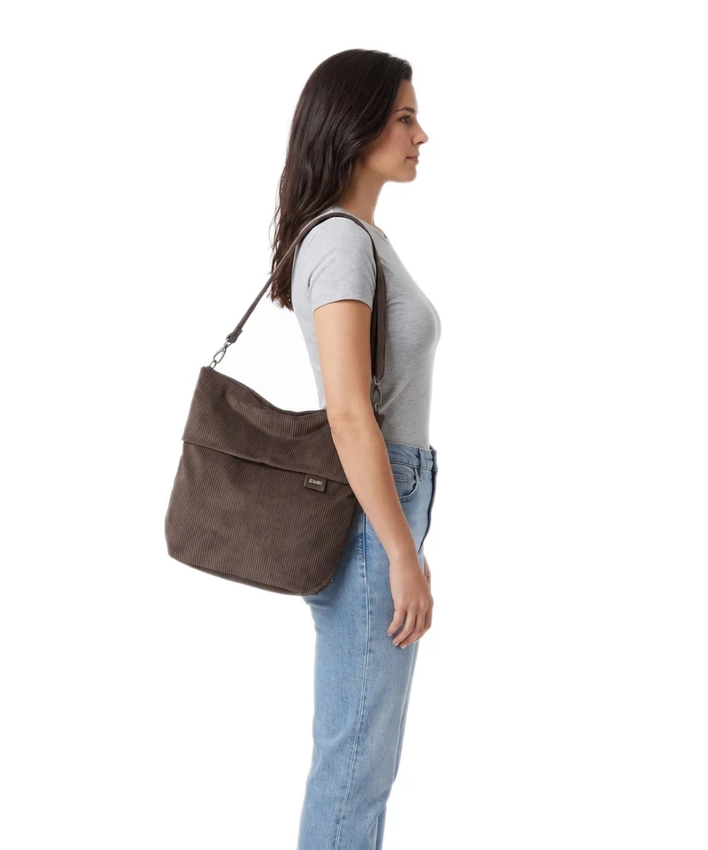 Zwei Mademoiselle.M M12 Bolso de hobo cord/wood