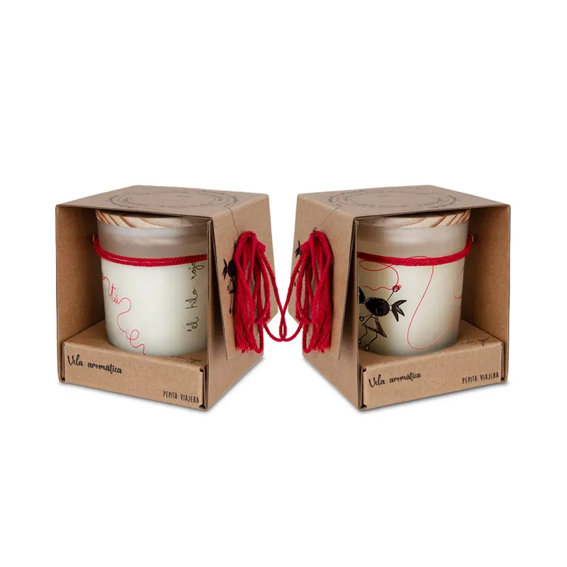 Pack Hikari con dos velas del Hilo Rojo.