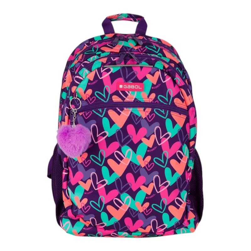 Mochila Escolar Gabol Kokoro Adaptable a Carro 2 Compartimentos