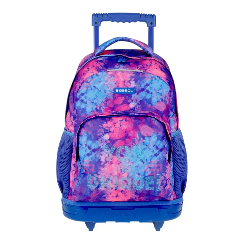 Mochila Escolar con Carro Gabol Sunset Fucsia para Niña