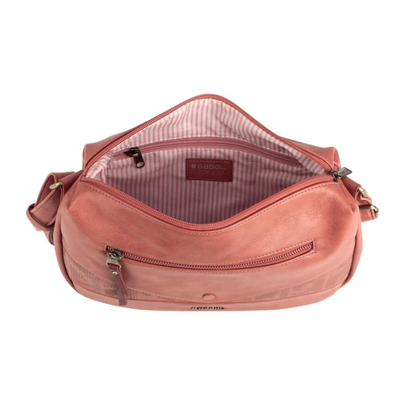 Bolso Bandolera Mujer Gabol Lis Caldera con Bolsillo Frontal y Gran Apertura
