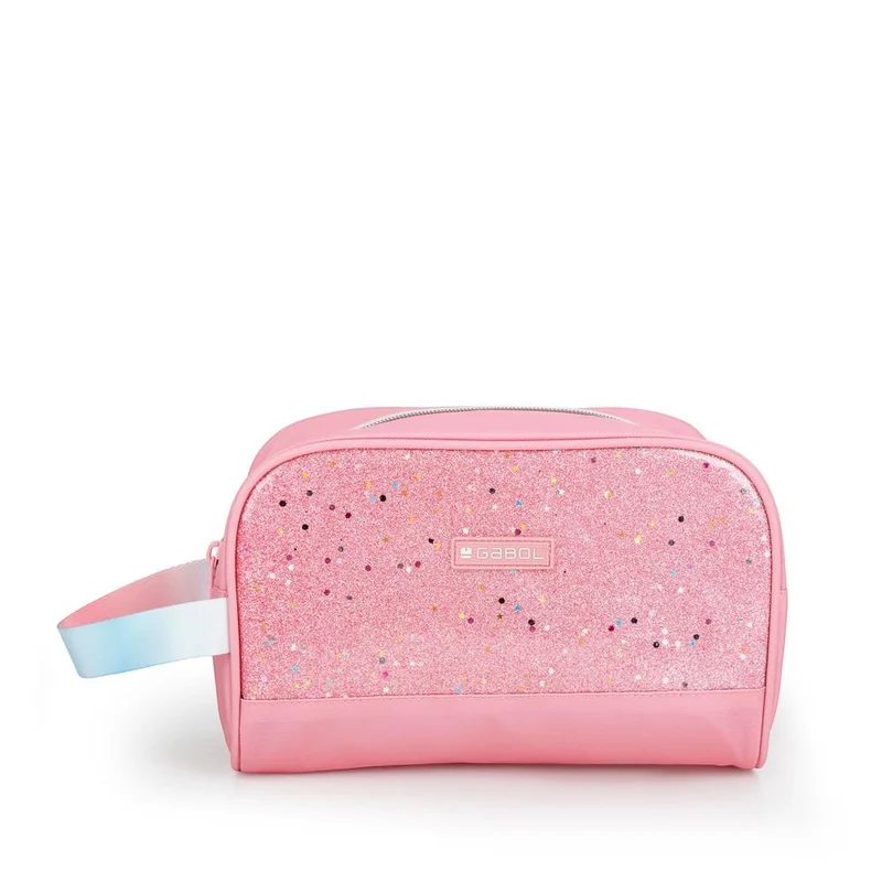 Neceser Escolar Gabol Glam Rosa Palo para Niña