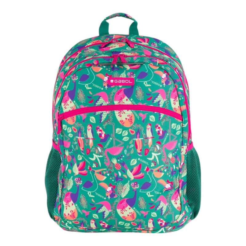 Mochila Escolar Gabol Vida Adaptable a Carro 2 Compartimentos