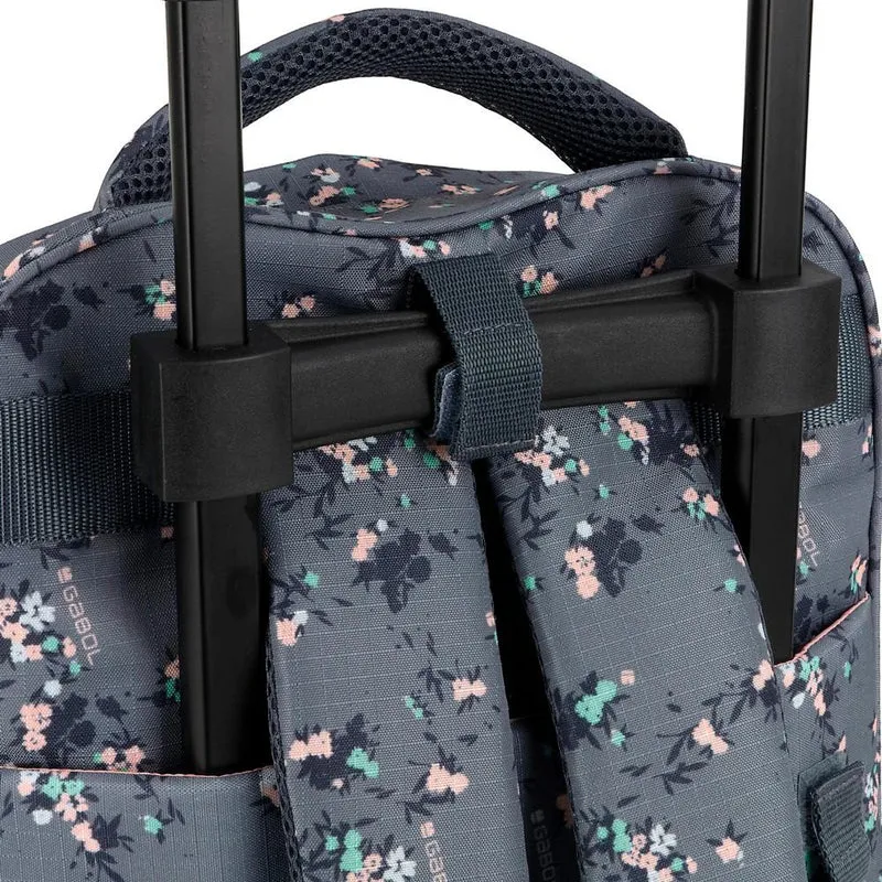 Mochila Escolar con Carro Desmontable Gabol Secret Gris para Niña