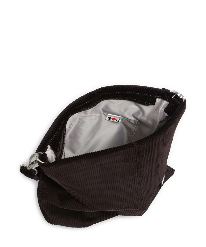 Zwei Mademoiselle.M M12 Bolso de hobo cord/espresso