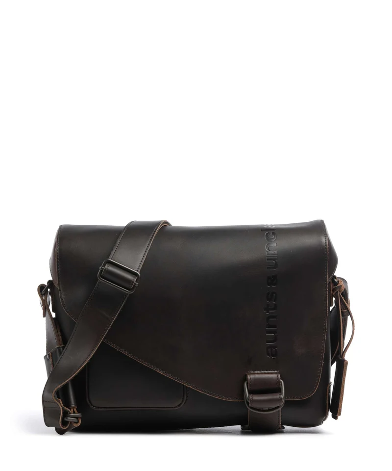 Aunts & Uncles Heritage Judd Bolso de mensajero dark brown