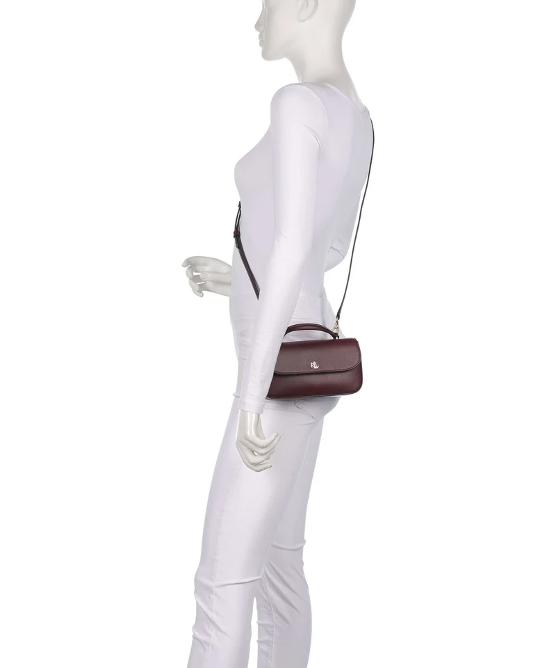 Lauren Ralph Lauren Marcy Large Bandolera dark garnet