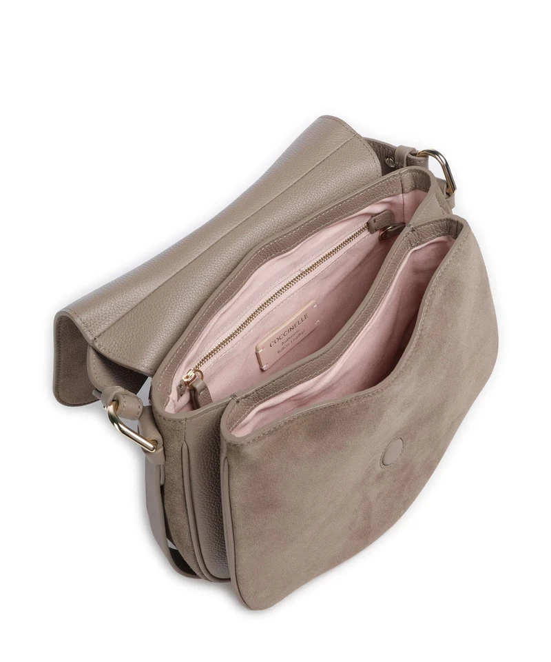 Coccinelle Mavery Suede Bolso de mano warm taupe