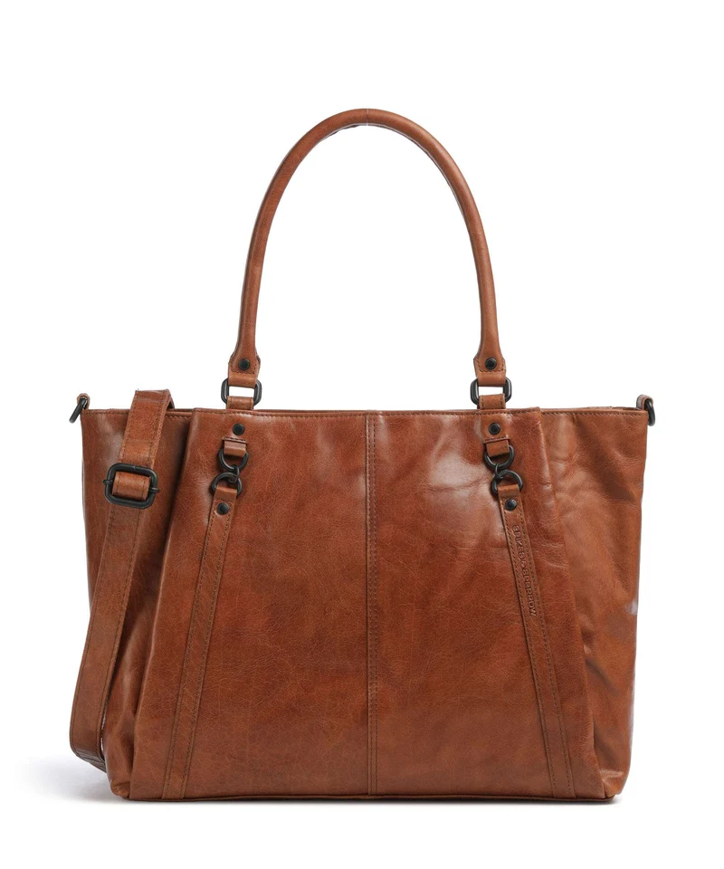 Spikes & Sparrow Bronco Dominique Bolsa shopping brandy