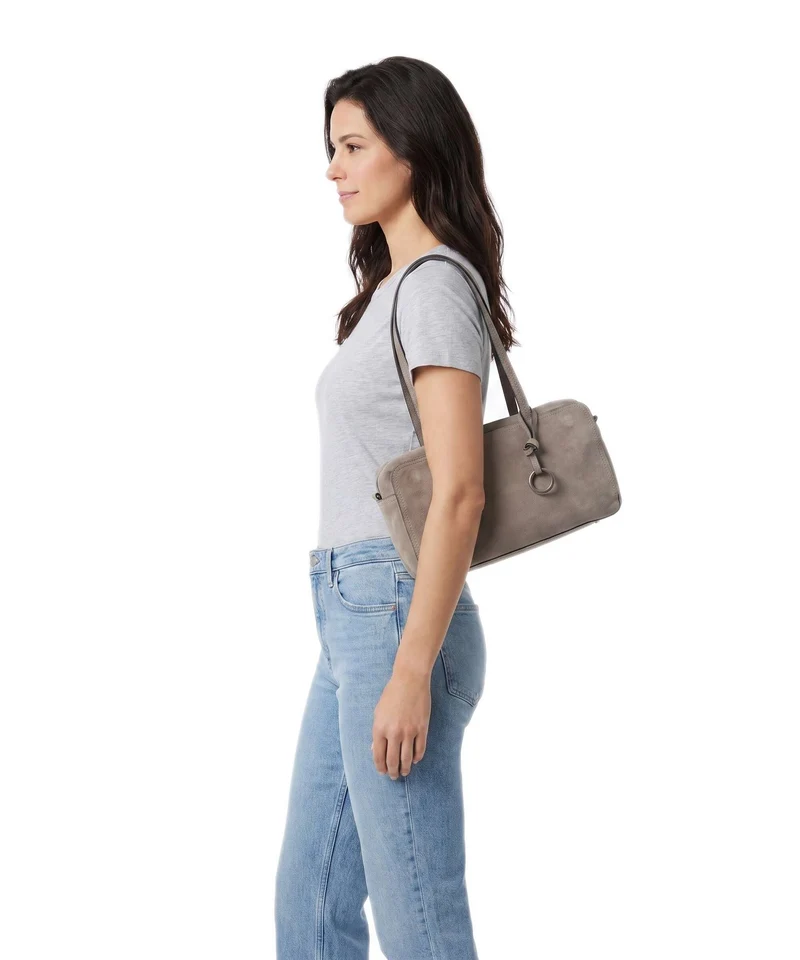 Liebeskind Clarice II Hydro Suede M Bolso de hombro neutral grey