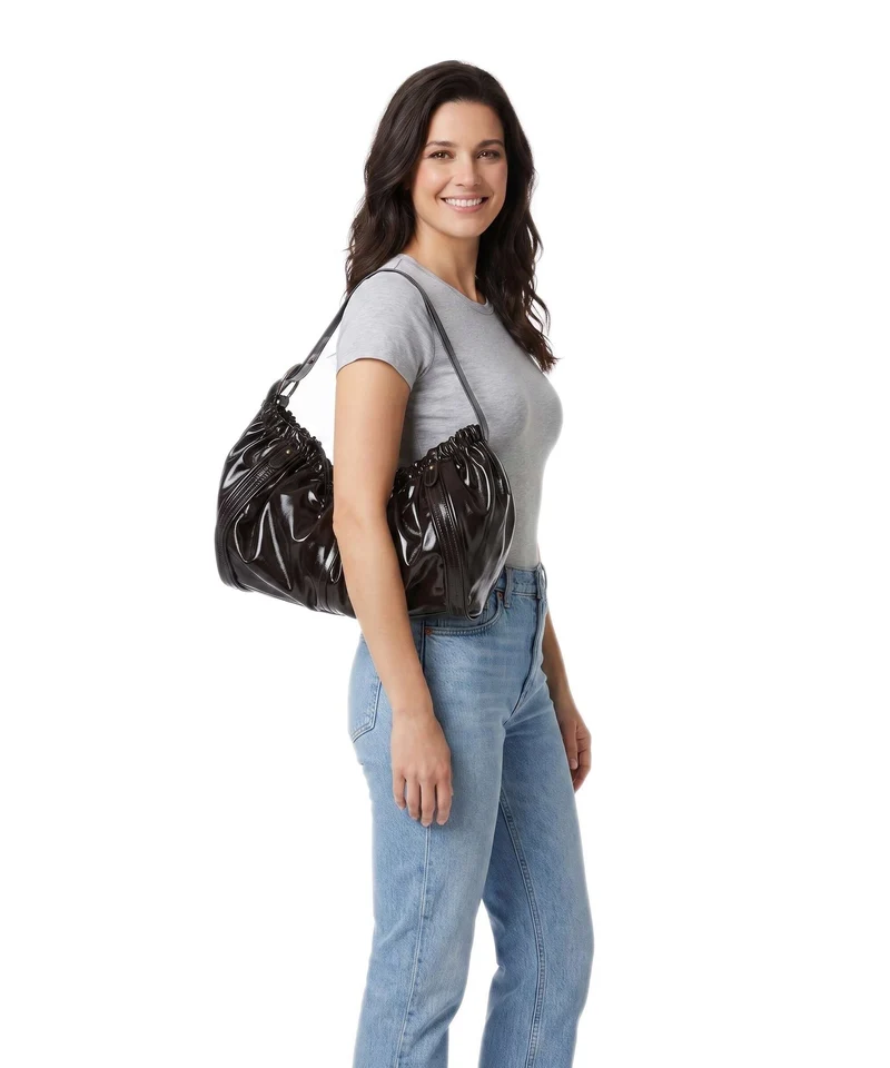 Liebeskind Faye Shiny L Bolso de hobo deep soil