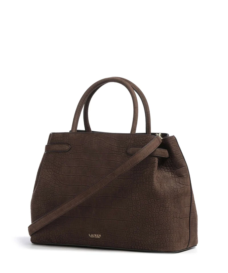 Lauren Ralph Lauren Blaike Large Bolso de mano chestnut brown