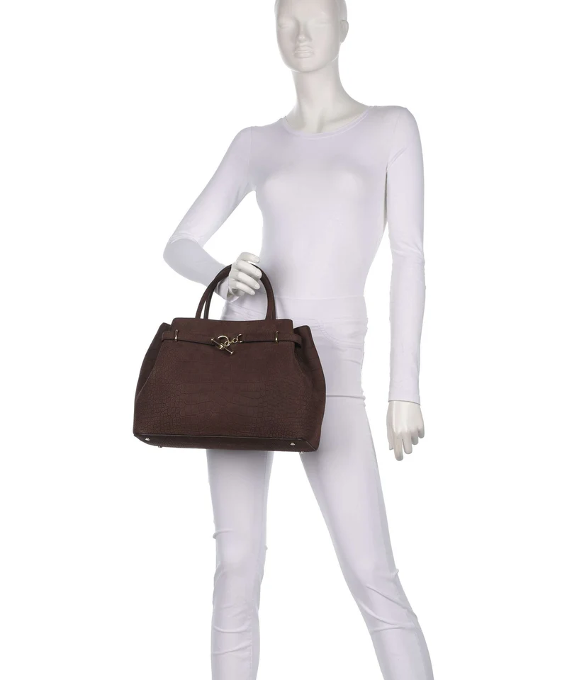 Lauren Ralph Lauren Blaike Large Bolso de mano chestnut brown