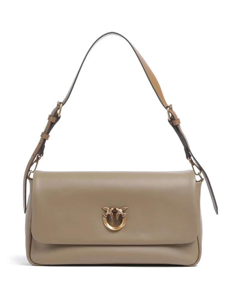 Pinko Click Soft Horizontal Bolso de hombro marrone/caramella/antique gold