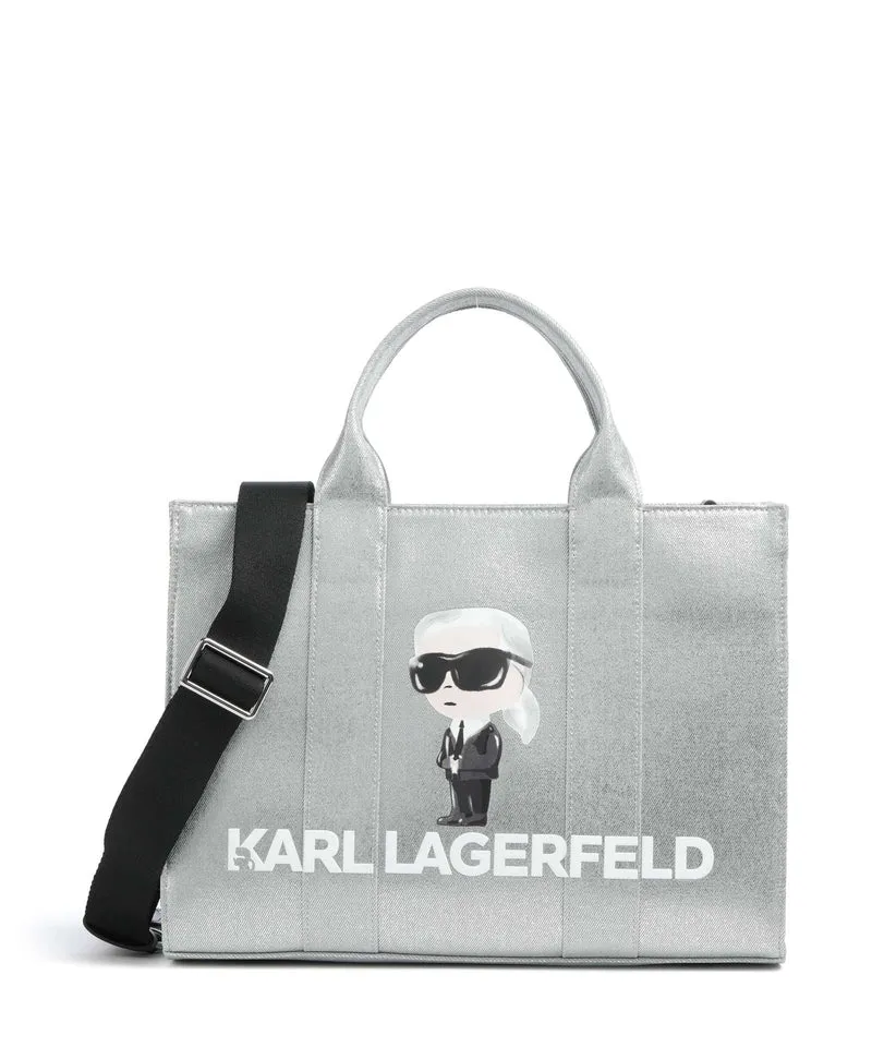 Karl Lagerfeld Ikon Karl Bolso de mano silver