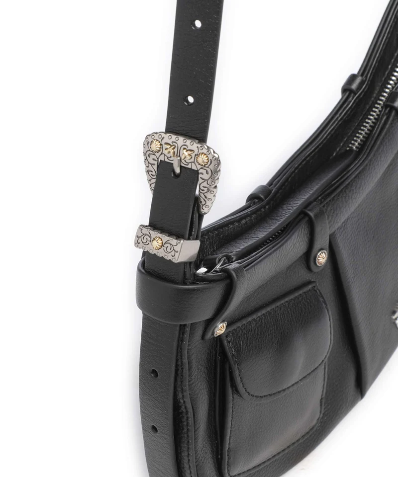 Pinko Pocket Mini Bolso de hombro nero limousine/mix gold