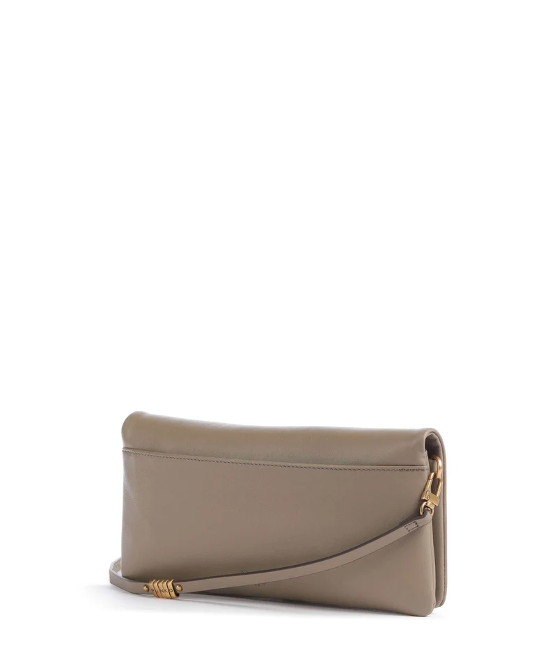 Pinko Click Soft Classic Bandolera grigio talpa/antique gold