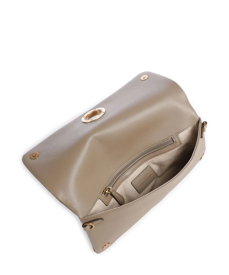 Pinko Click Soft Classic Bandolera grigio talpa/antique gold