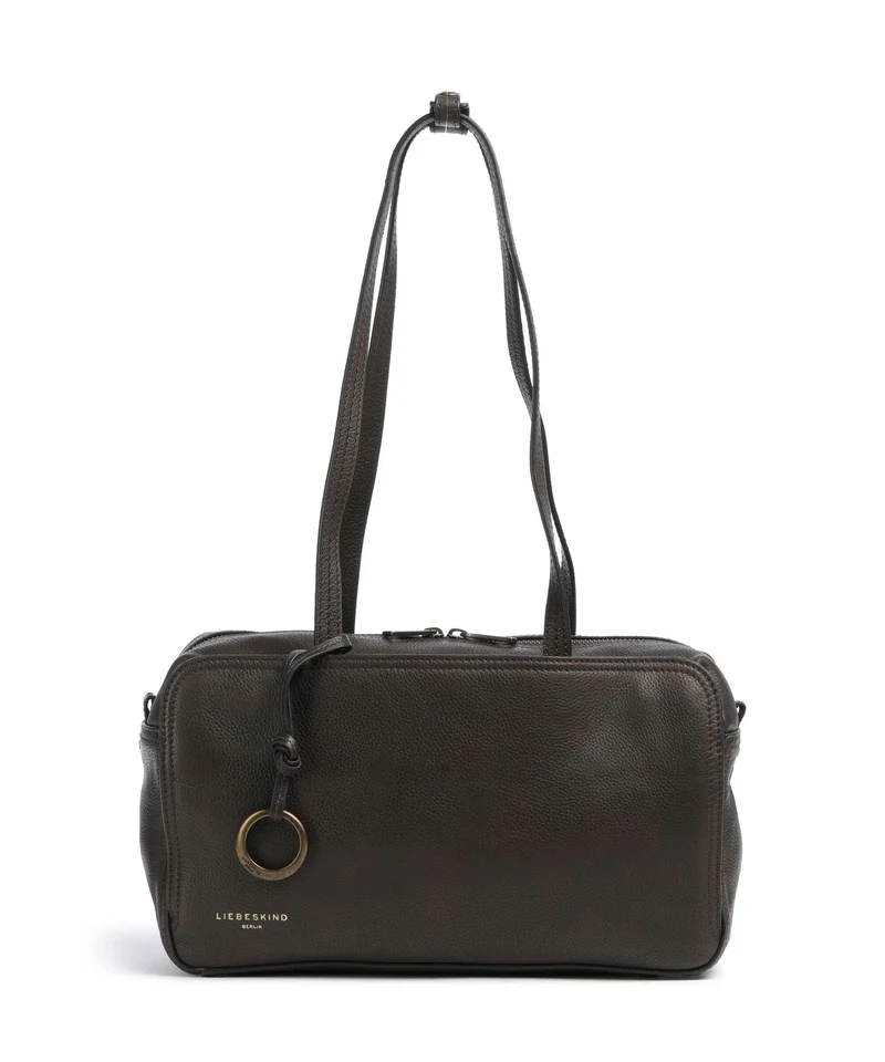 Liebeskind Clarice II Vintage Pebble M Bolso de hombro deep soil