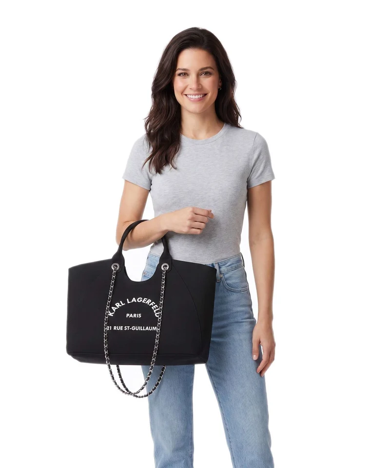 Karl Lagerfeld K/Rue St Guillaume Bolsa shopping black
