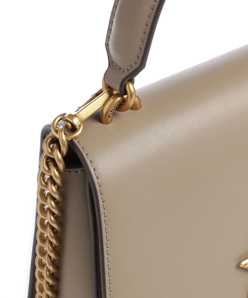 Pinko Love One Classic Bolso de mano grigio talpa/antique gold