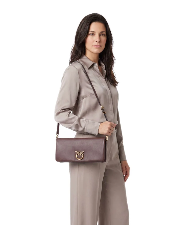 Pinko Click Soft Classic Bandolera castano intenso/antique gold