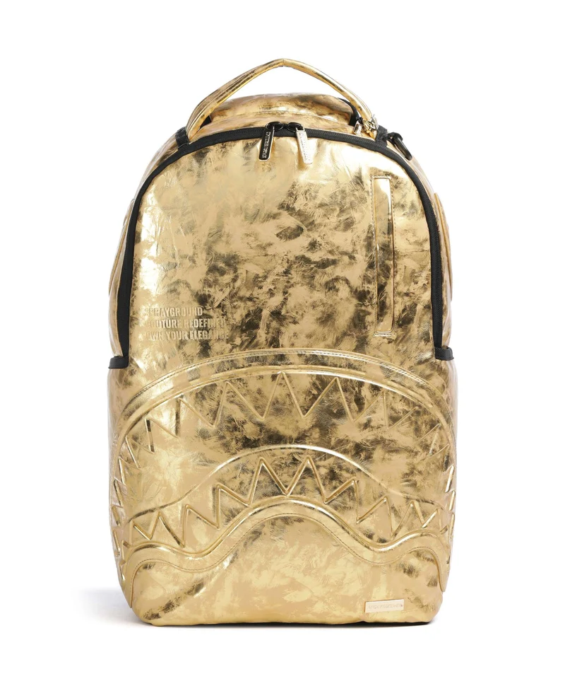 Sprayground Gold Weathered Mochila gold