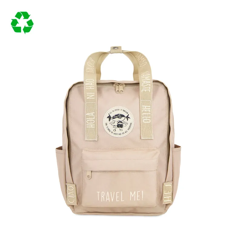 Mochila Mini saludos del mundo Camel