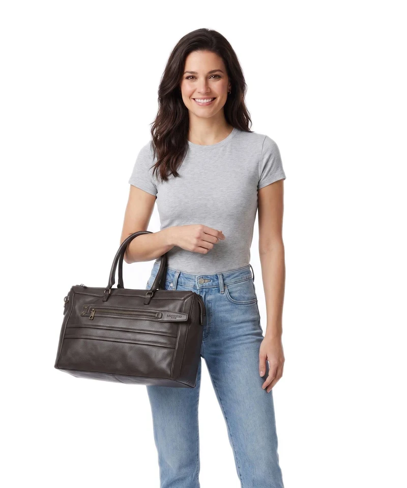Liebeskind Delia Cow Naturale M Bolso de mano deep soil