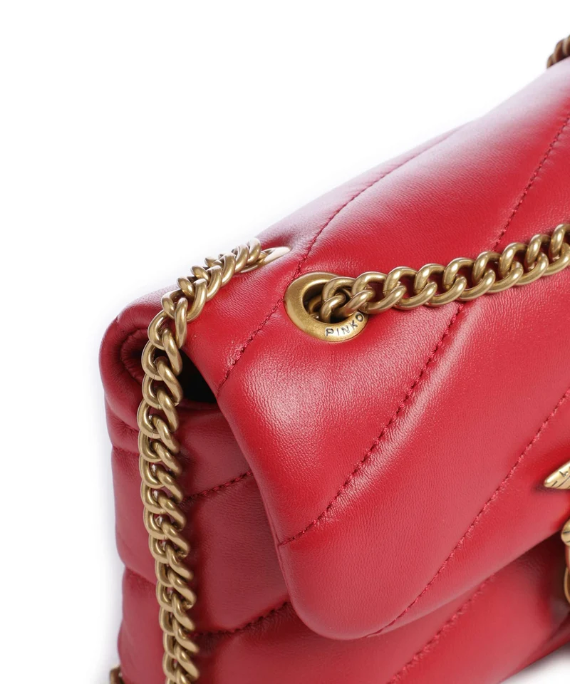 Pinko Love Puff Baby Bolso de hombro rosso rio/antique gold