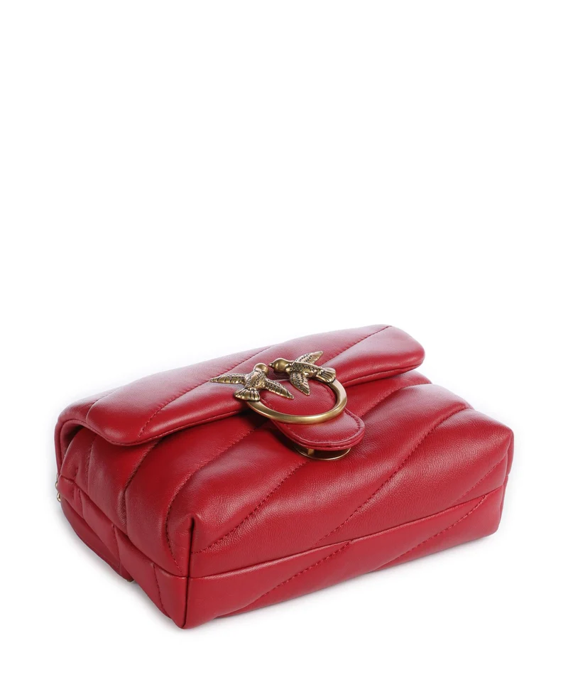 Pinko Love Puff Baby Bolso de hombro rosso rio/antique gold