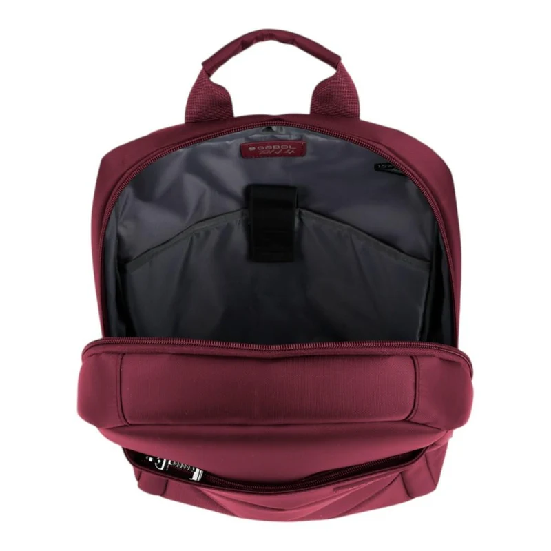 Mochila Portátil Mujer Gabol Tide Burdeos Impermeable para 15,6"